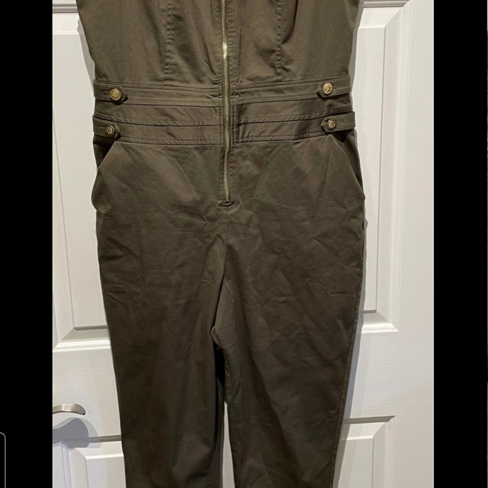 Venus Jump Suit Olive Sleeveless Sz 16